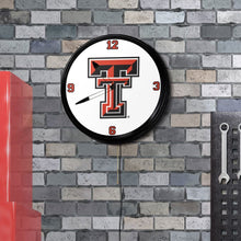 Load image into Gallery viewer, Texas Tech Red Raiders: Retro Lighted Wall Clock - The Fan-Brand