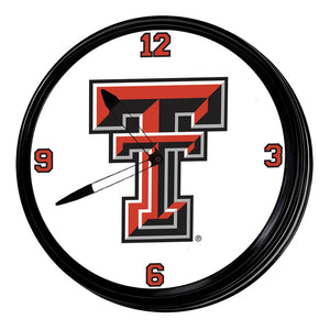 Texas Tech Red Raiders: Retro Lighted Wall Clock - The Fan-Brand