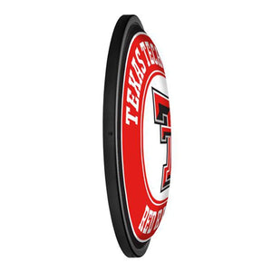 Texas Tech Red Raiders: Round Slimline Lighted Wall Sign - The Fan-Brand