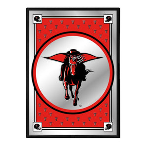 Texas Tech Red Raiders: Team Spirit, Mascot - Framed Mirrored Wall Sign - The Fan-Brand