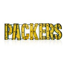 Load image into Gallery viewer, Green Bay Packers Lighted Recycled Metal Sign