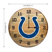 Indianapolis Colts Oak Barrel Clock