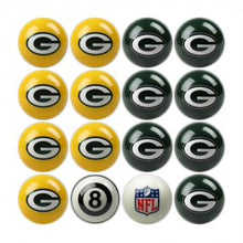 Load image into Gallery viewer, Green Bay Packers Billiard Balls with Numbers