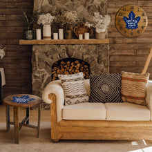 Load image into Gallery viewer, Toronto Maple Leafs Oak Barrel Table