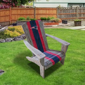 New England Patriots Wood Adirondack Chair