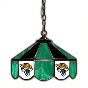 Jacksonville Jaguars 14-in. Stained Glass Pub Light