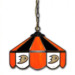 Anaheim Ducks 14-in. Stained Glass Pub Light