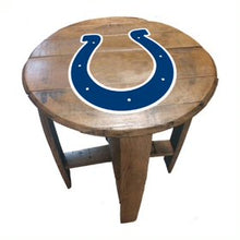 Load image into Gallery viewer, Indianapolis Colts Oak Barrel Table