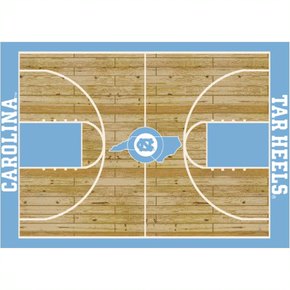 North Carolina Tarheels Courtside Rug