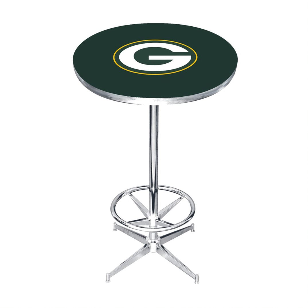 Green Bay Packers Chrome Pub Table