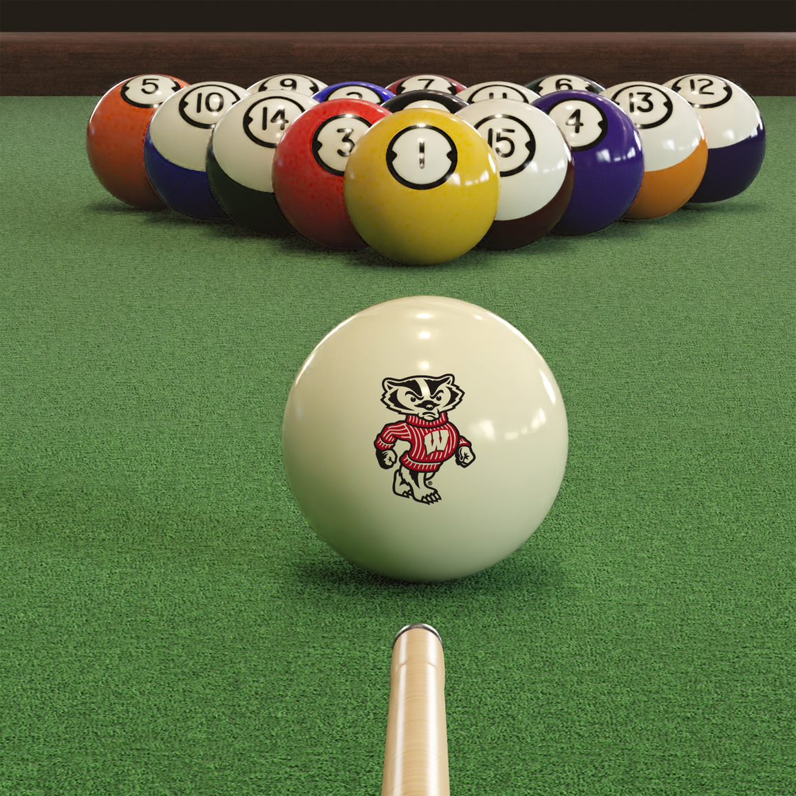 Wisconsin Badgers Cue Ball