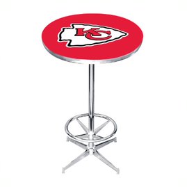 Kansas City Chiefs Chrome Pub Table