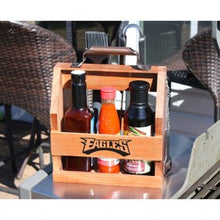 Load image into Gallery viewer, Philadelphia Eagles Wood BBQ Caddy