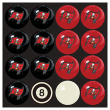 Load image into Gallery viewer, Tampa Bay Buccaneers Billiard Balls with Numbers
