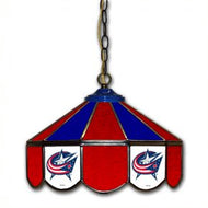 Columbus Blue Jackets 14-in. Stained Glass Pub Light