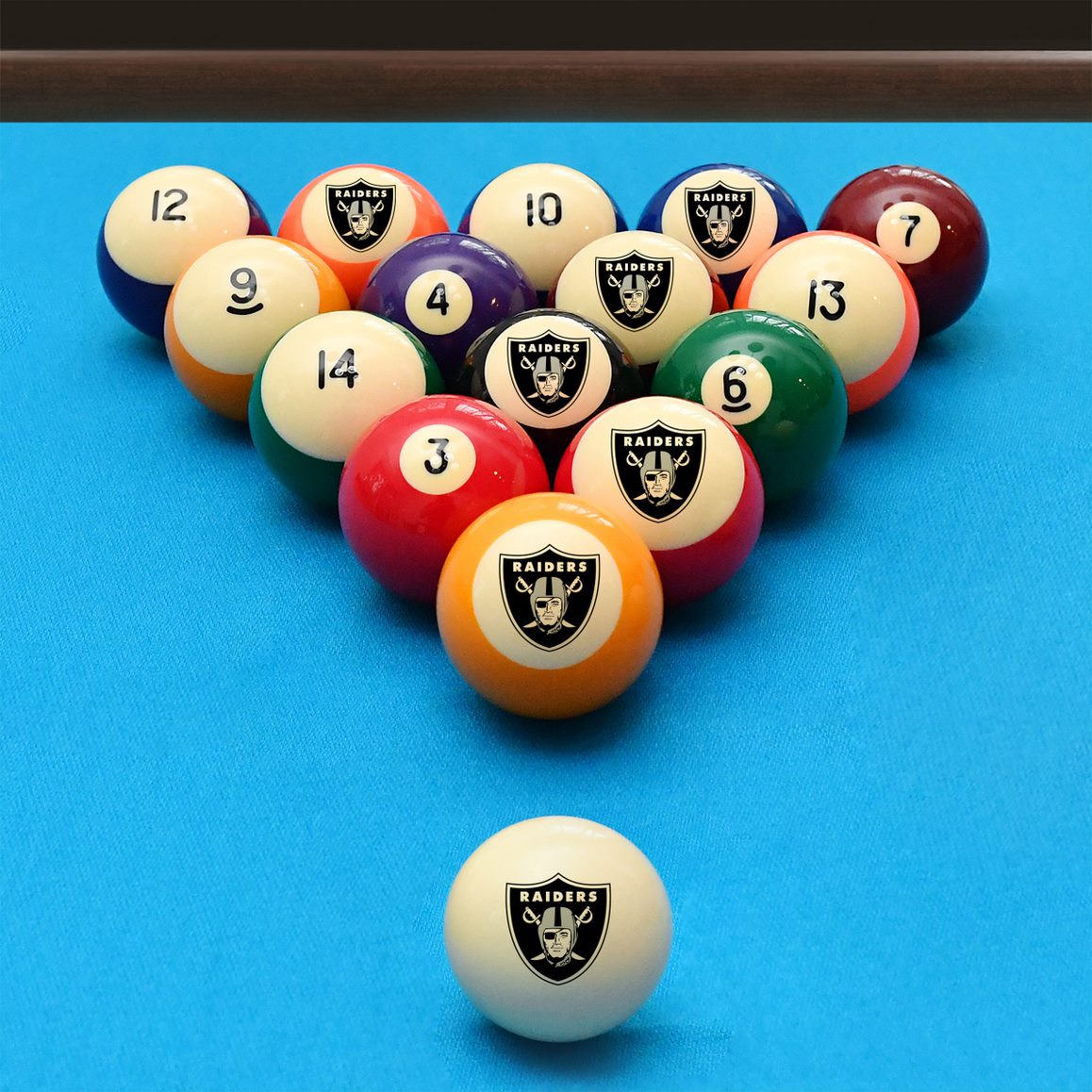 Las Vegas Raiders Retro Billiard Ball Sets