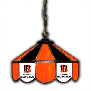 Cincinnati Bengals 14-in. Stained Glass Pub Light