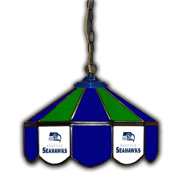 Seattle Seahawks 14-in. Stained Glass Pub Light