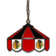 Chicago Blackhawks 14-in. Stained Glass Pub Light