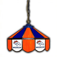 Denver Broncos 14-in. Stained Glass Pub Light