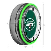 Load image into Gallery viewer, New York Jets 18&quot; Neon Clock