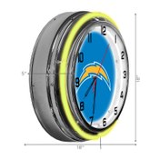 Load image into Gallery viewer, Los Angeles Chargers 18&quot; Neon Clock