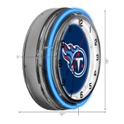 Load image into Gallery viewer, Tennessee Titans 18&quot; Neon Clock