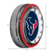 Load image into Gallery viewer, Houston Texans 18&quot; Neon Clock