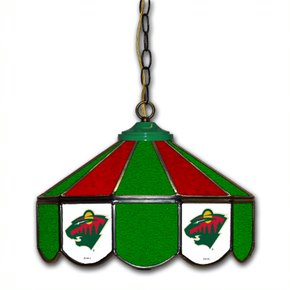 Minnesota Wild 14-in. Stained Glass Pub Light