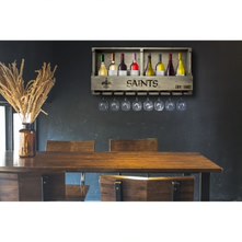 New Orleans Saints Reclaimed Bar Shelf