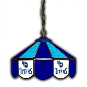 Tennessee Titans 14-in. Stained Glass Pub Light