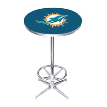 Load image into Gallery viewer, Miami Dolphins Chrome Pub Table