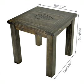 Kansas City Chiefs Reclaimed Side Table