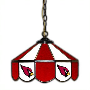 Arizona Cardinals 14-in. Stained Glass Pub Light
