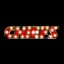 Load image into Gallery viewer, Kansas City Chiefs Lighted Recycled Metal Sign