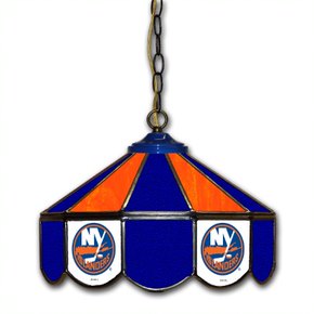 New York Islanders 14-in. Stained Glass Pub Light