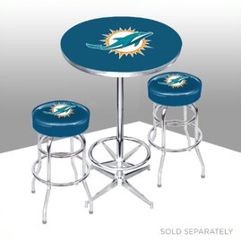 Miami Dolphins Chrome Pub Table