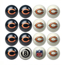 Load image into Gallery viewer, Chicago Bears Billiard Balls with Numbers