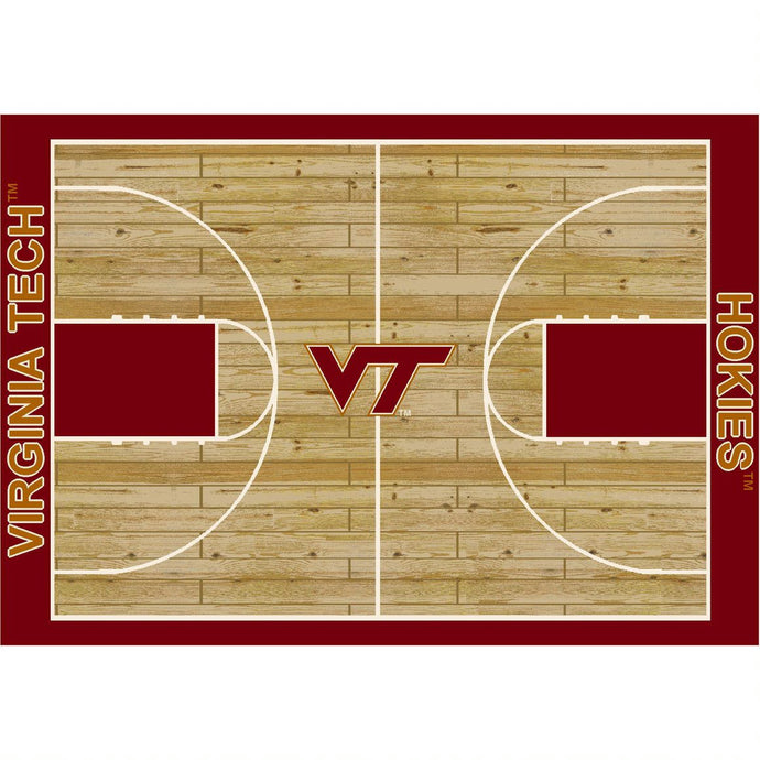 Virginia Tech Hokies Courtside Rug