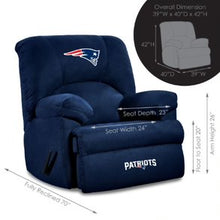 Load image into Gallery viewer, New England Patriots GM Recliner