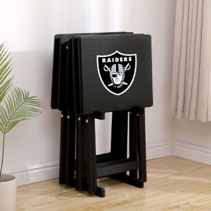 Las Vegas Raiders TV Snack Tray Set