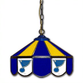 St. Louis Blues 14-in. Stained Glass Pub Light