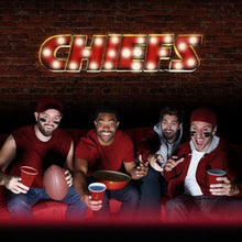 Load image into Gallery viewer, Kansas City Chiefs Lighted Recycled Metal Sign
