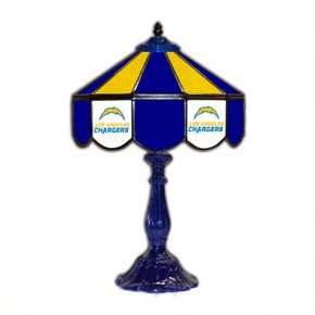 Los Angeles Chargers 21' Stained Glass Table Lamp