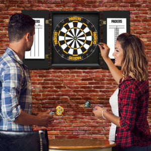 Green Bay Packers Fan's Choice Dartboard Set