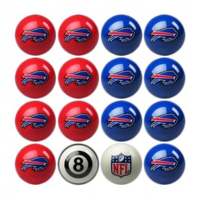 Buffalo Bills Billiard Balls with Numbers