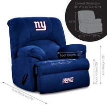 Load image into Gallery viewer, New York Giants GM Recliner