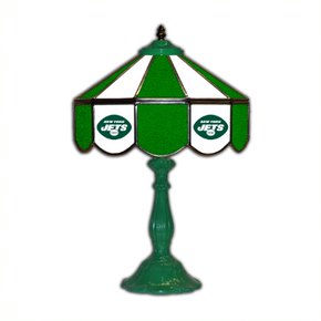 New York Jets 21' Stained Glass Table Lamp
