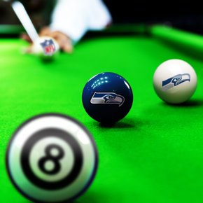 Seattle Seahawks Billiard Balls with Numbers