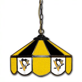 Pittsburgh Penguins 14-in. Stained Glass Pub Light